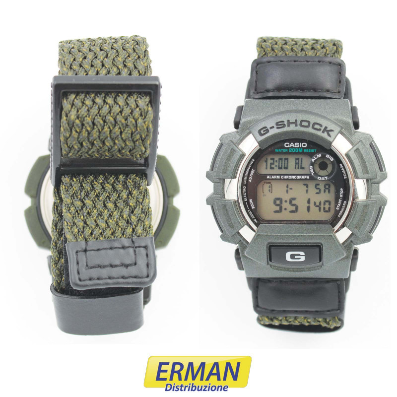 Orologio Casio DW-9500 - 2163 G-SHOCK cinturino in Tessuto color verde militare Orologio Casio DW-9500 - 2163 G-SHOCK cinturino in Tessuto color verde militare