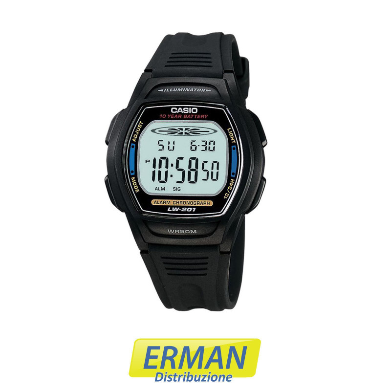 OROLOGIO CASIO LW-201-2AVDF DIGITALE DA POLSO ORIGINALE NUOVO OROLOGIO CASIO LW-201-2AVDF DIGITALE DA POLSO ORIGINALE NUOVO