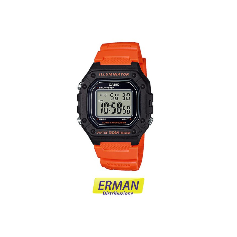OROLOGIO DA POLSO CASIO W-218H-4B2 SPORTIVO OROLOGIO DA POLSO CASIO W-218H-4B2 SPORTIVO